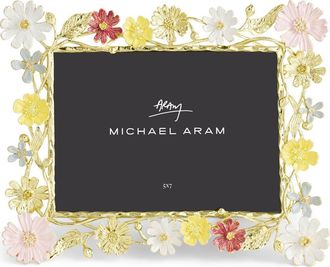 Michael Aram Wildflowers 5 x 7-Inch Picture Frame in Gold Multi at Nordstrom, Size 5X7