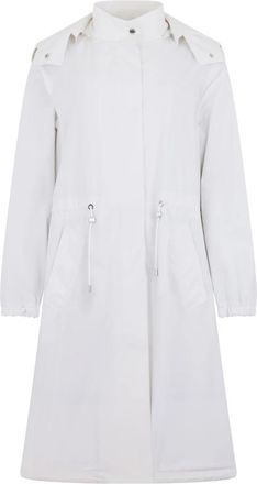 Moorer Aitana Jacket - Dames - Trenchcoats - Wit - M - Leer - Jassen