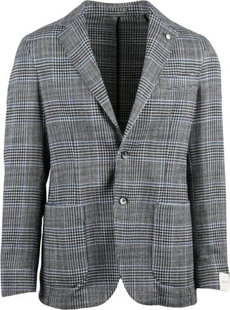 L.B.M. 1911 Blazer Sfiancato - Heren - Blazers - Grijs - 3XL - Katoen - Jassen