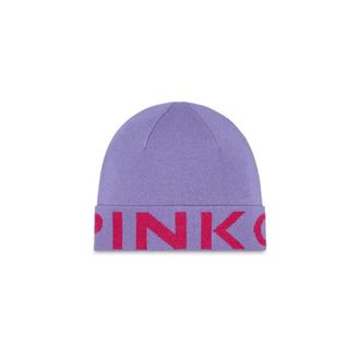 Pinko Calamaro Muts - Dames - Hoeden - Paars - ONE Size - Wol - Accessoires