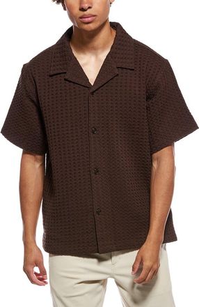 Karl Lagerfeld Karl Lagerfeld Embroidered Dot Camp Shirt