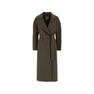 Max Mara Belted Coats, female, Brown, Size: 2XS Elisa Coat