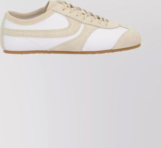 Dries Van Noten suede low-top sneakers contrast stitching
