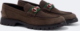 Gucci Mocasines de ante con Horsebit