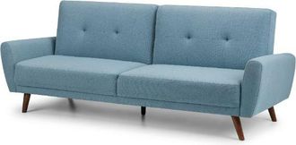 Julian Bowen Monza Sofa Bed Blue - Julian Bowen | TJ Hughes