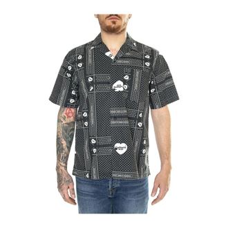 Carhartt Work in Progress Short Sleeve Shirts - Heren - Korte mouwen Overhemden - Zwart - S - Overhemden