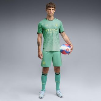 Puma Girona F.C. Shorts 26/27 da uomo, Abbigliamento, Verde, 3XL