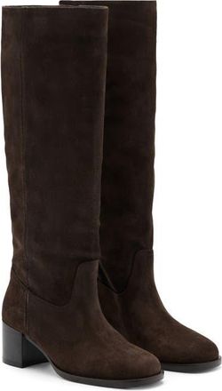 Mango Square Toe Boot in Chocolate at Nordstrom, Size 8.5Us