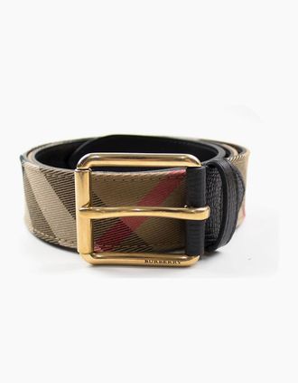 Burberry Mens Burberry Mark Belt House Check - Black - Size: 100CM