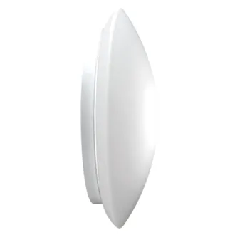 Zafferano Zafferano Lampada Da Parete E Soffitto, Vetro Triplex Opale Satinato E Metallo, &Oslash; 250x90 Mm, 1x E27 Da 42 Watt, Ip20, Bianco