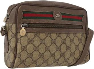 Gucci Pre-owned Cross Body Bags, female, Beige, Size: ONE SIZE Pre-owned Plastic Cross Body Bag