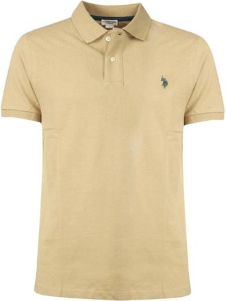 U.S.Polo Association Casual Logo Sport Polo Shirt - Heren - Polos - Beige - XL - Katoen - Tops