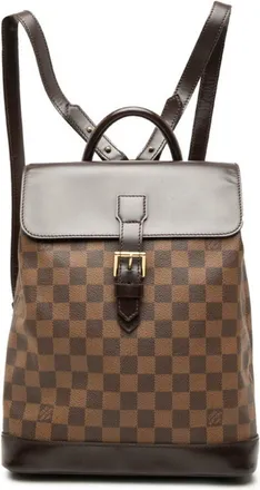 Louis Vuitton Brown Pvc Leather Backpack (Pre-Owned)