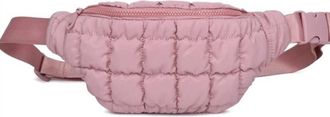 Sol and Selene Womens Resurgence Puffer Crossbody Bag In Rose Pink