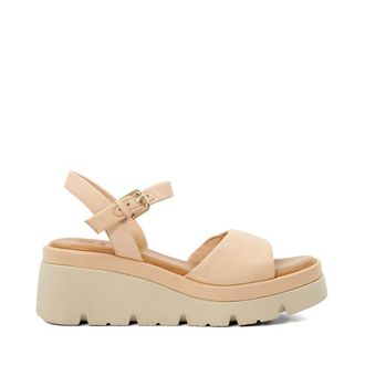 Dune London Womens Ladies Komodo - Wedge Heeled Sandals - Blush Leather - Size UK 7