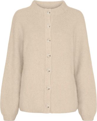 BTF-CPH Cardigan - Dames - Vesten - Beige - XL - Wol - Truien & Vesten