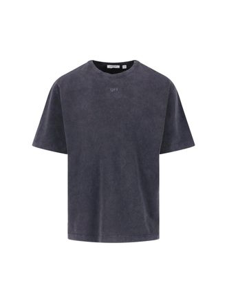 Off-white Black Cotton Swimming Face Graphic T-Shirt