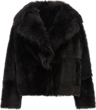 BLANCHA Toscana Shearling Jas - Dames - Jassen - Bruin - XS - Jassen