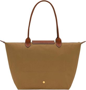 Longchamp Womens Shoulder Bag Green Polyamide