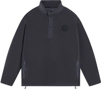 Li-Ning Half Zip Polar Fleece Jacket Dark Grey AAES939-4