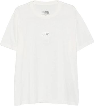 Maison Margiela T-shirt met korte mouwen en ronde hals - Heren - T-shirts - Wit - XL - Tops