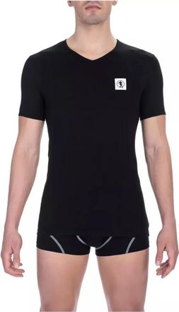 Dirk Bikkembergs Underwear, male, Black, Size: S Classic V-Neck Cotton T-Shirt
