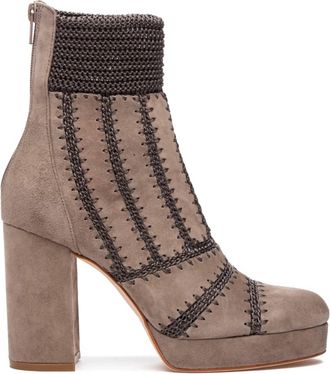 Silent D Womens Yasmin Boot In Taupe Suede