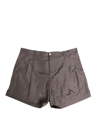Dolce & Gabbana Brown Nylon Stretch Men Swim Shorts Mens Swimwear