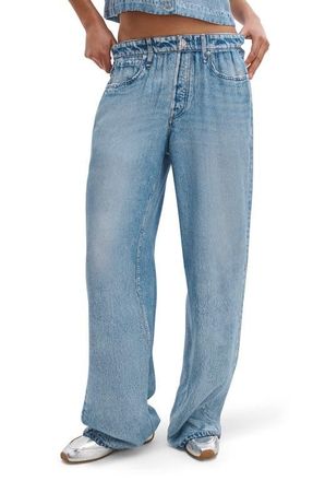 Rag & Bone rb Miramar Slink Trompe lOeil Faux Denim Wide Leg Lounge Pants in Muray at Nordstrom, Size X-Small