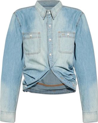 R13 Denim overhemd - Dames - Spijkeroverhemden - Blauw - S - Denim - Overhemden
