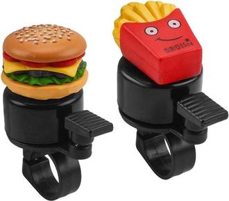 OEM Juego De Timbres Para Bicicleta - Accesorio Divertido - Ciclismo Seguro - Dise&ntilde;o Divertido - 2 Piezas - Multicolor