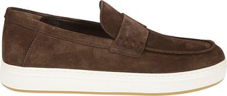 Hogan Brown H668 Calf Leather Penny Loafers