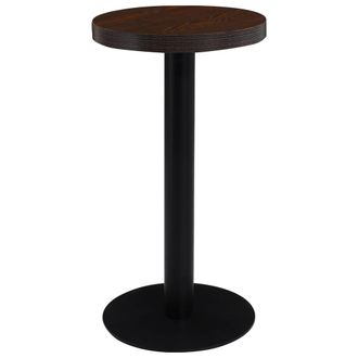 vidaXL Mesa De Bistr&oacute; Mdf Marr&oacute;n Oscuro 40 Cm Vidaxl