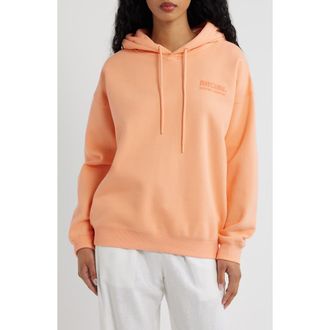 Rip Curl Surf Puff Print Graphic Hoodie in Papaya at Nordstrom, Size Xx-Small