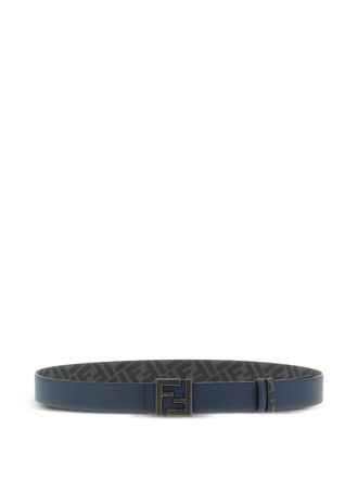 Fendi reversible metal-buckle belt - Blue