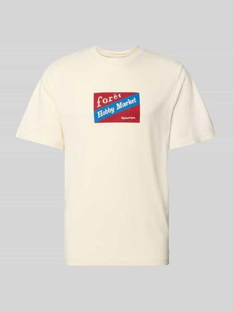 For&eacute;t T-Shirt aus Baumwolle mit Motiv-Print Modell HOBBY in Offwhite, Gr&ouml;&szlig;e XXL