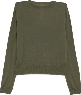 Rick Owens Biker Level top - women - Virgin Wool - S - Green