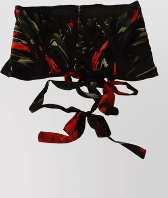 Dolce & Gabbana silk floral-print corset top