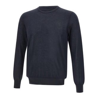 KANGRA Truien & Vesten, Heren, Blauw, L, Kasjmier, Kasjmier Zijde Navy Blauwe Trui