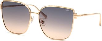 Chopard SCHG67M 08FC Womens Sunglasses Gold Size 63