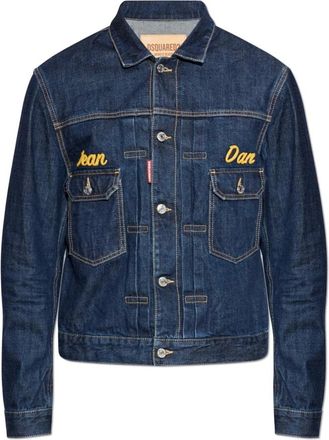 Dsquared2 Jassen, Heren, Blauw, XL, Denim, Denim Jacket
