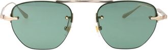 Montblanc Stijlvolle zonnebril met model Mb 0404S - Heren - Zonnebrillen - Groen - 52 MM - Accessoires