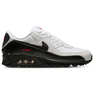 Nike Mens Air Max 90 - Shoes Black/White/University Red Size 10.0