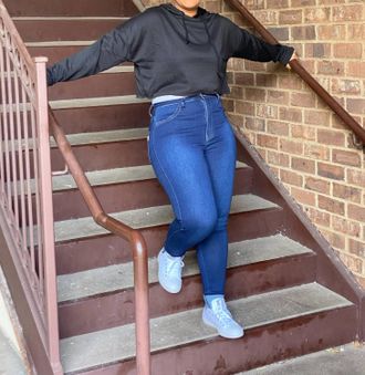 Vibrant M.i.U Gabbi Skinny Jeans In Dark Wash