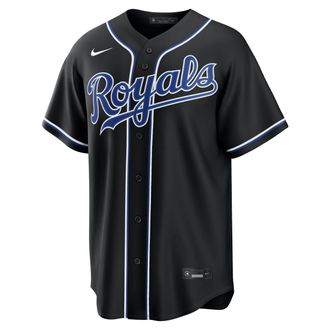 Nike Kansas City Royals Nike Mens MLB Replica Fashion Jersey in Black | RP260HMAROY-JJ9
