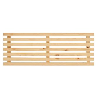 Deco Wood Cabecero de madera maciza en tono natural de 140x73cm