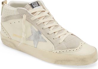 Golden Goose Mid Star Sneaker (Nordstrom Exclusive) in Worn White Multi at Nordstrom, Size 41
