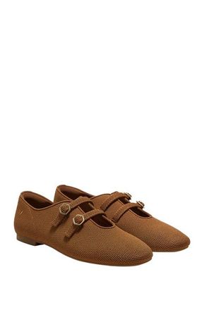 Vivaia Twin-Strap Flats in Caramel at Nordstrom, Size 10