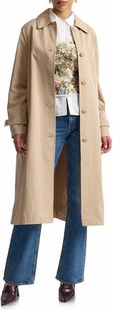 Avec Les Filles Oversize Cotton Blend Trench Coat in Birch at Nordstrom, Size Xx-Small