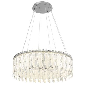 Globo Lighting L&aacute;mpara Colgante - Klunka - Cromo - Vidrio - &Oslash; 80cm - Led